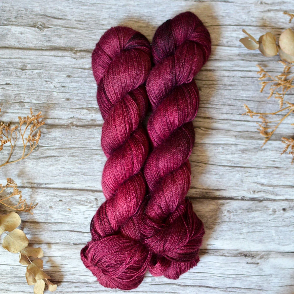 Misty Alpaca Lace - Dark Peony