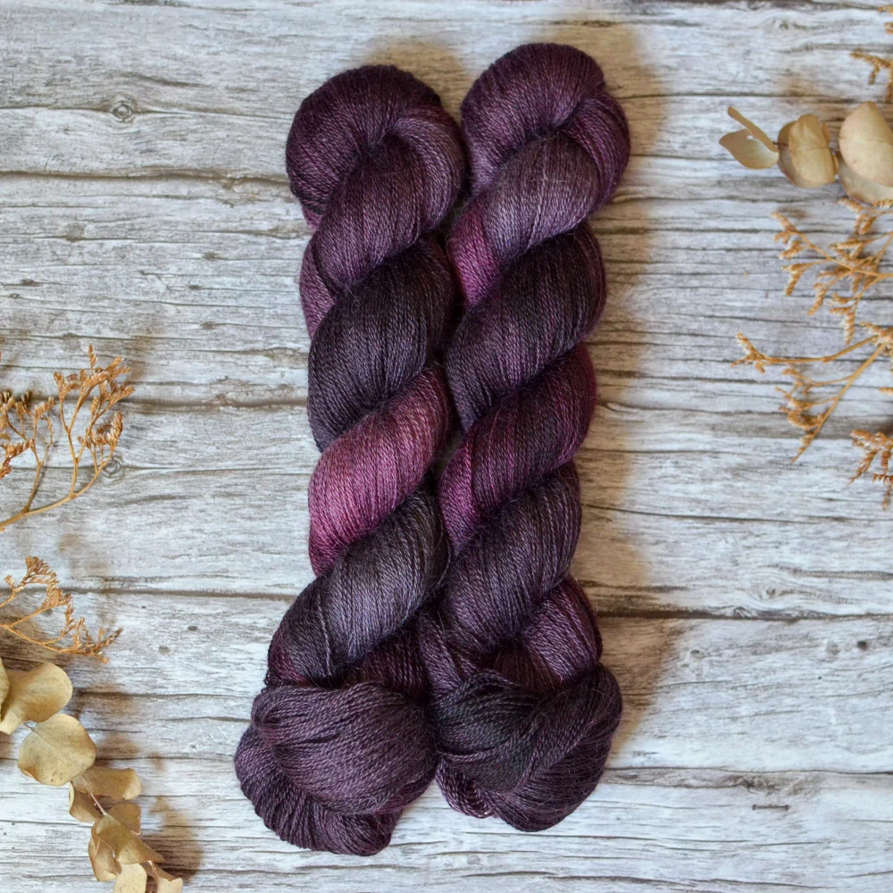 Misty Alpaca Lace - Black Dahlia