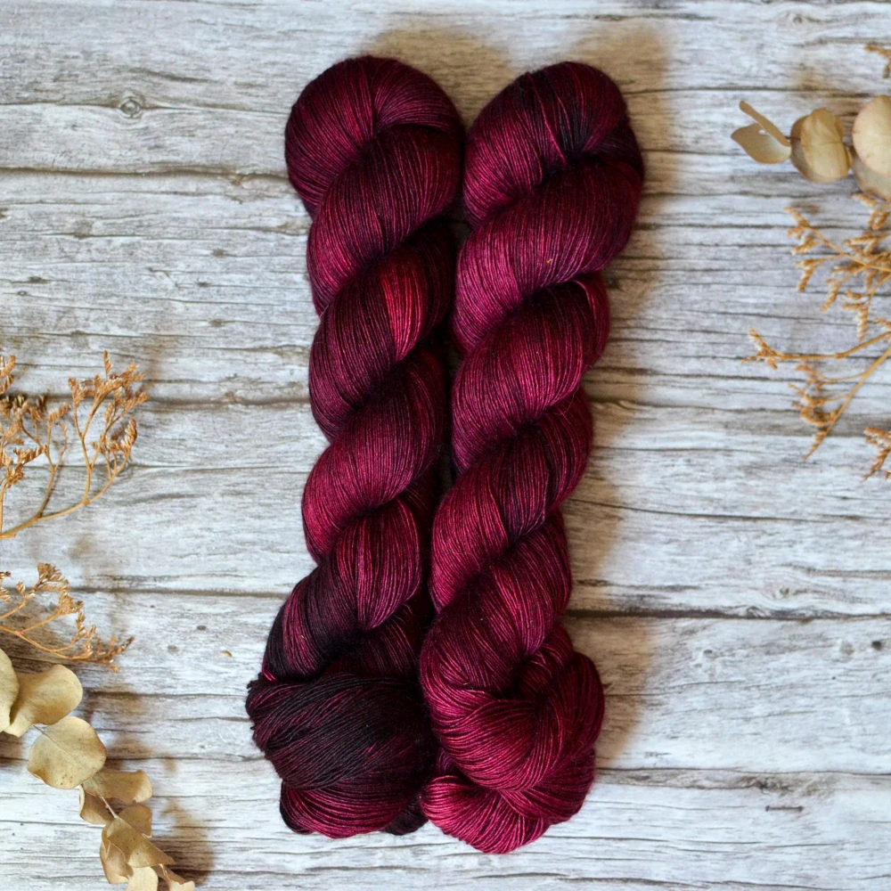 Yak Singles Lace - Dark Peony