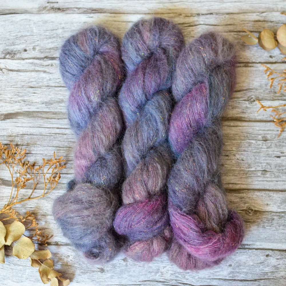 Mermaid Suri Silk - Heather Storm