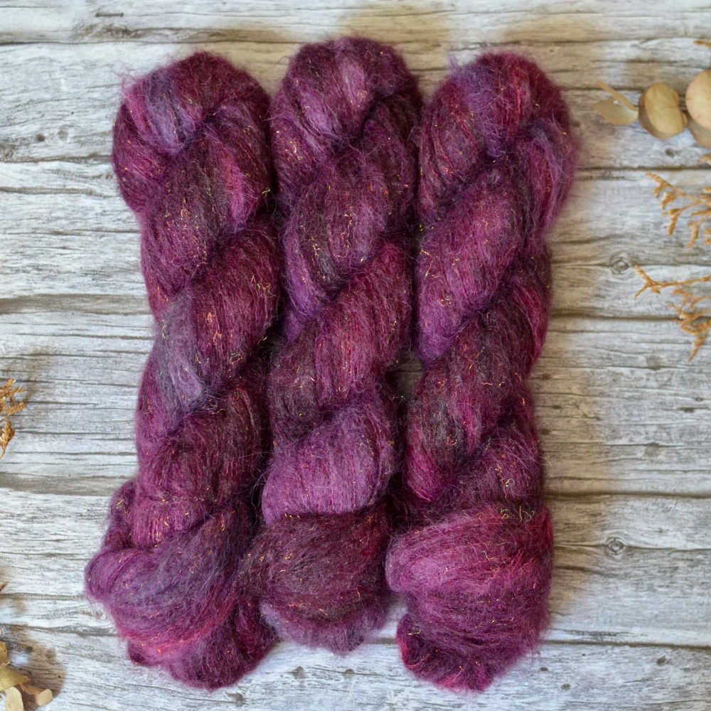 Mermaid Suri Silk - Garnet Bloom