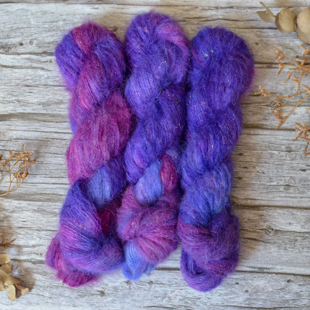 Mermaid Suri Silk - Lilac Stardust