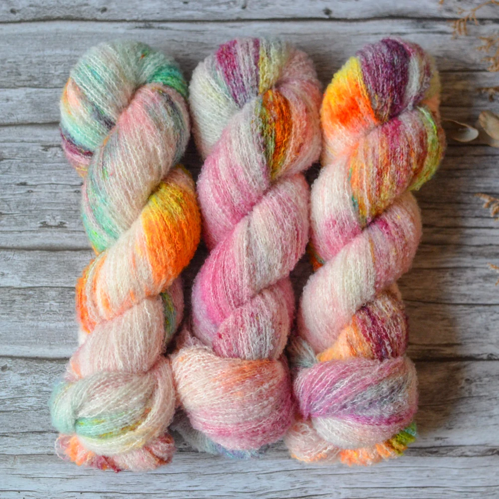 Merino fine bouclé - Summer Sorbet