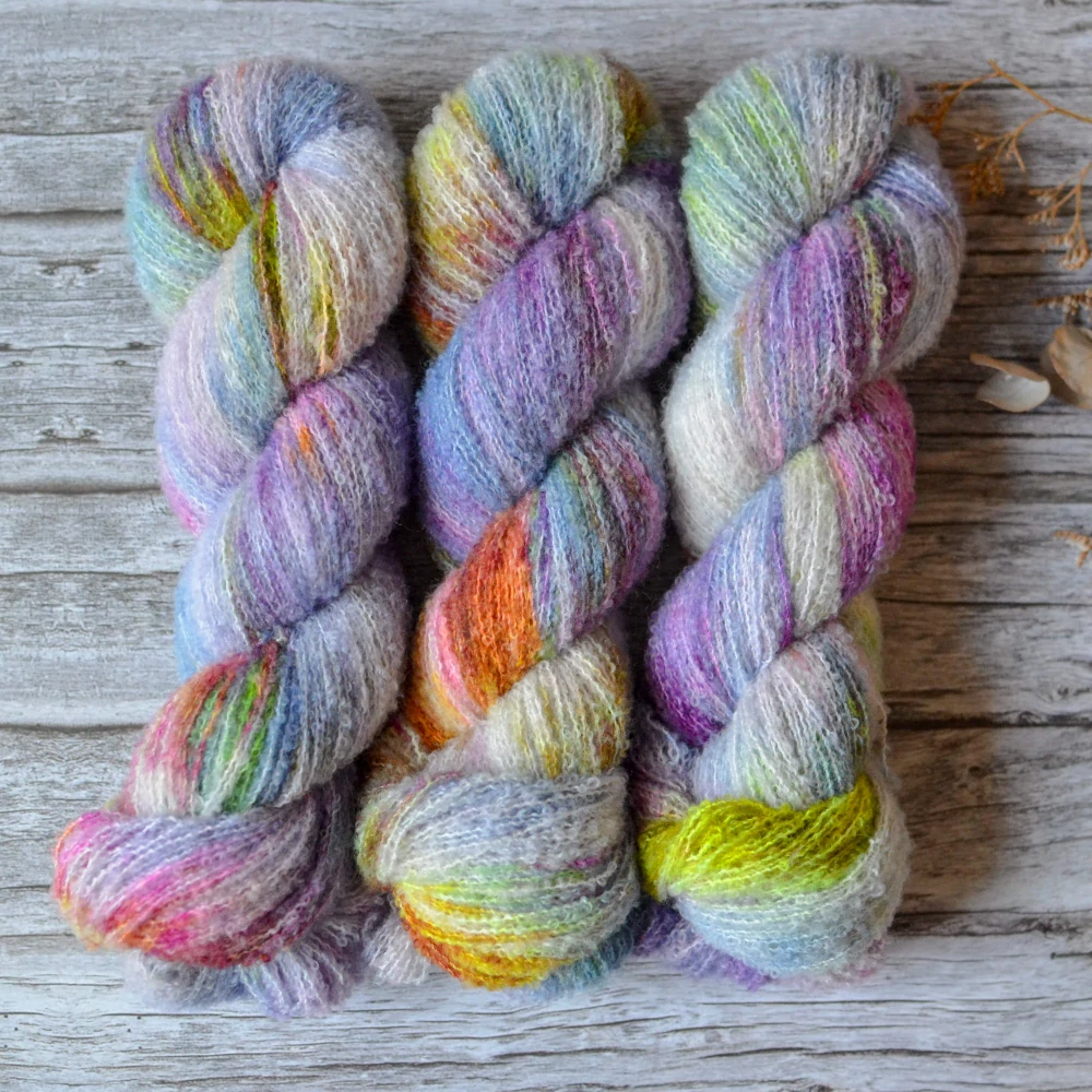 Merino fine bouclé - Monet's Garden