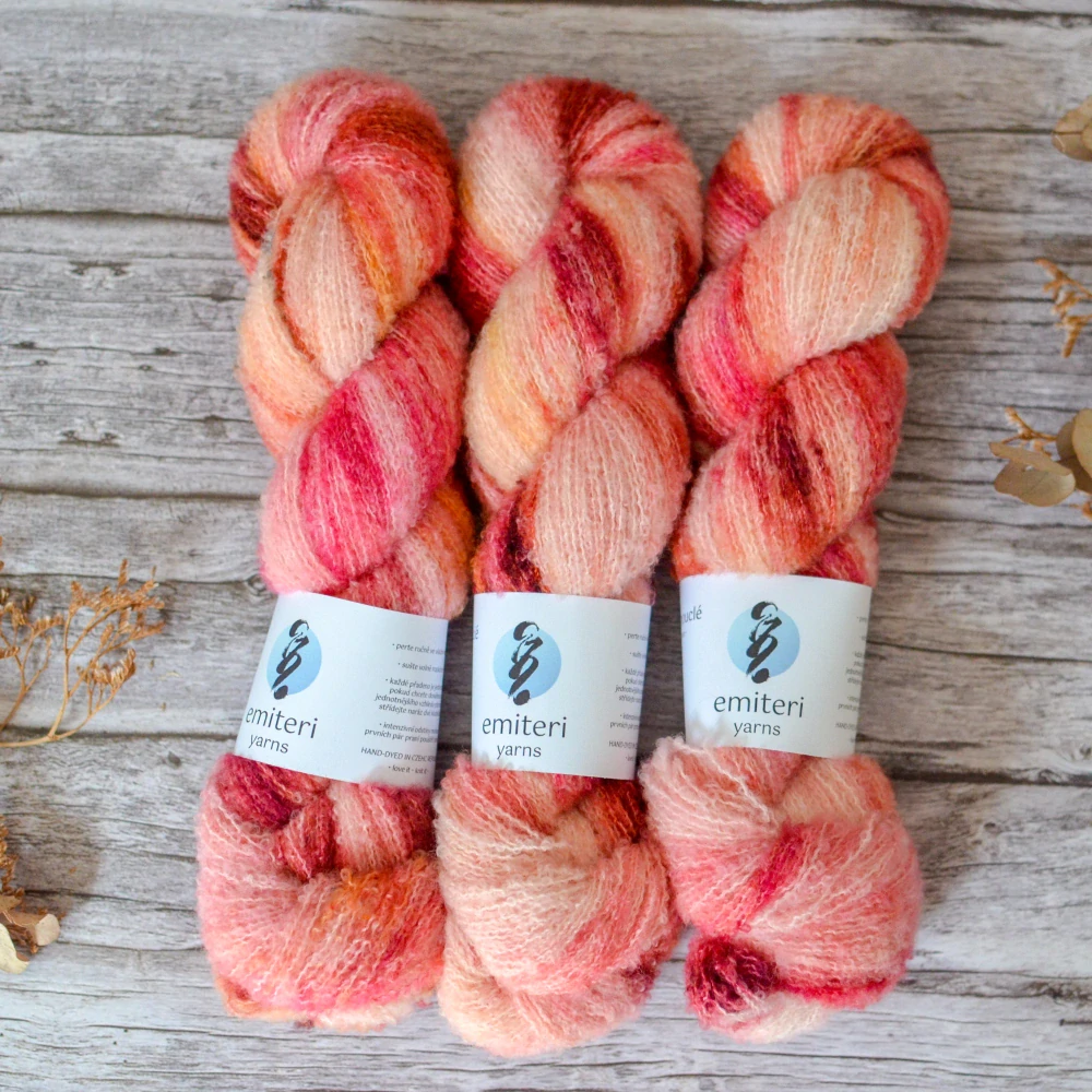 Merino fine bouclé - Petals