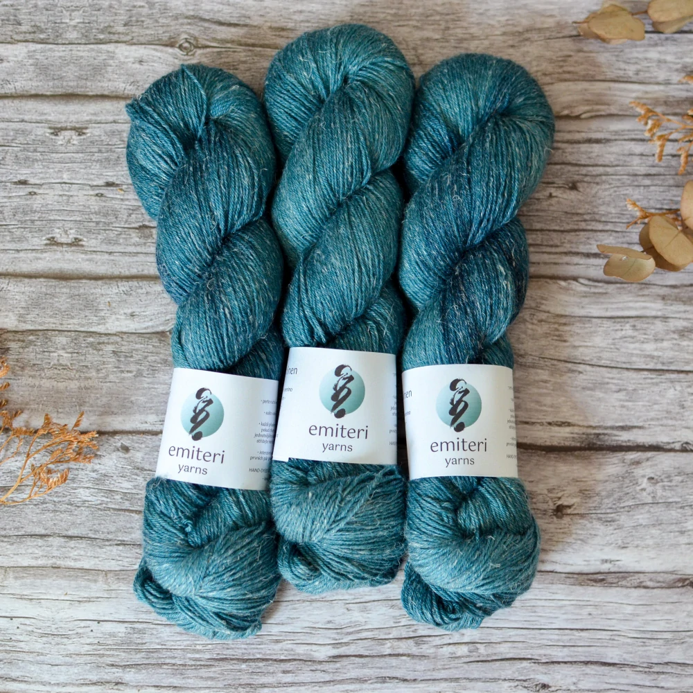Merino Silk Linen - Deep Teal
