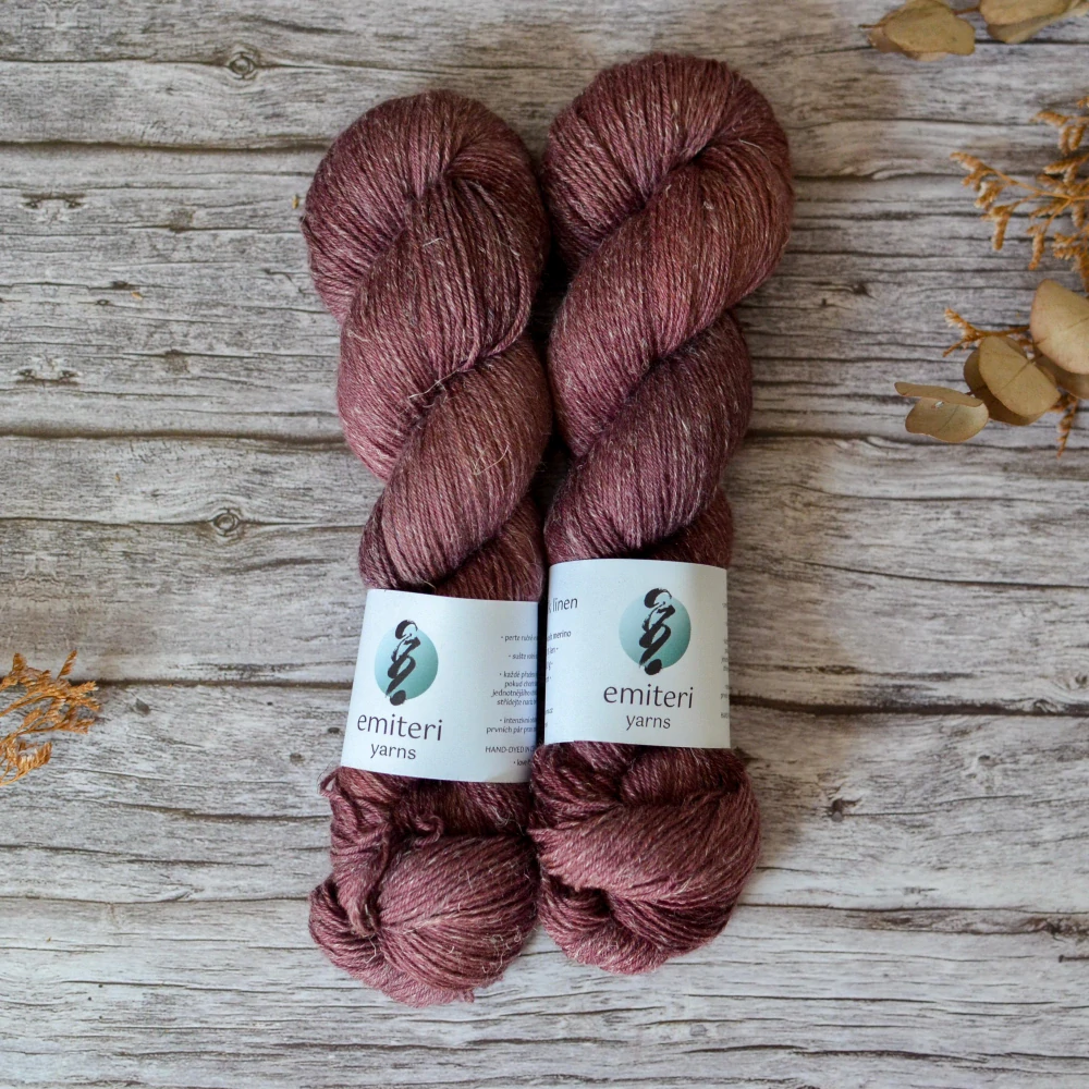 Merino Silk Linen - Tawny Port