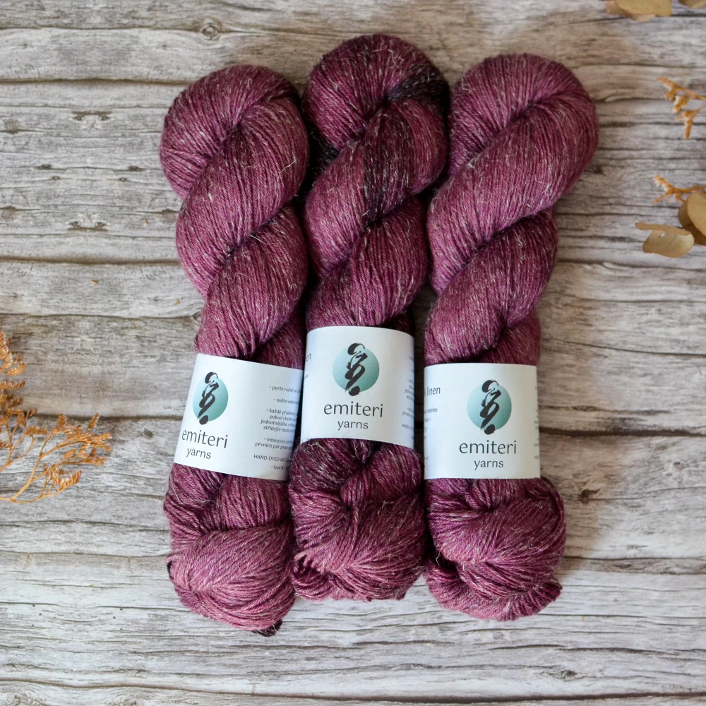 Merino Silk Linen - Blackcurrant