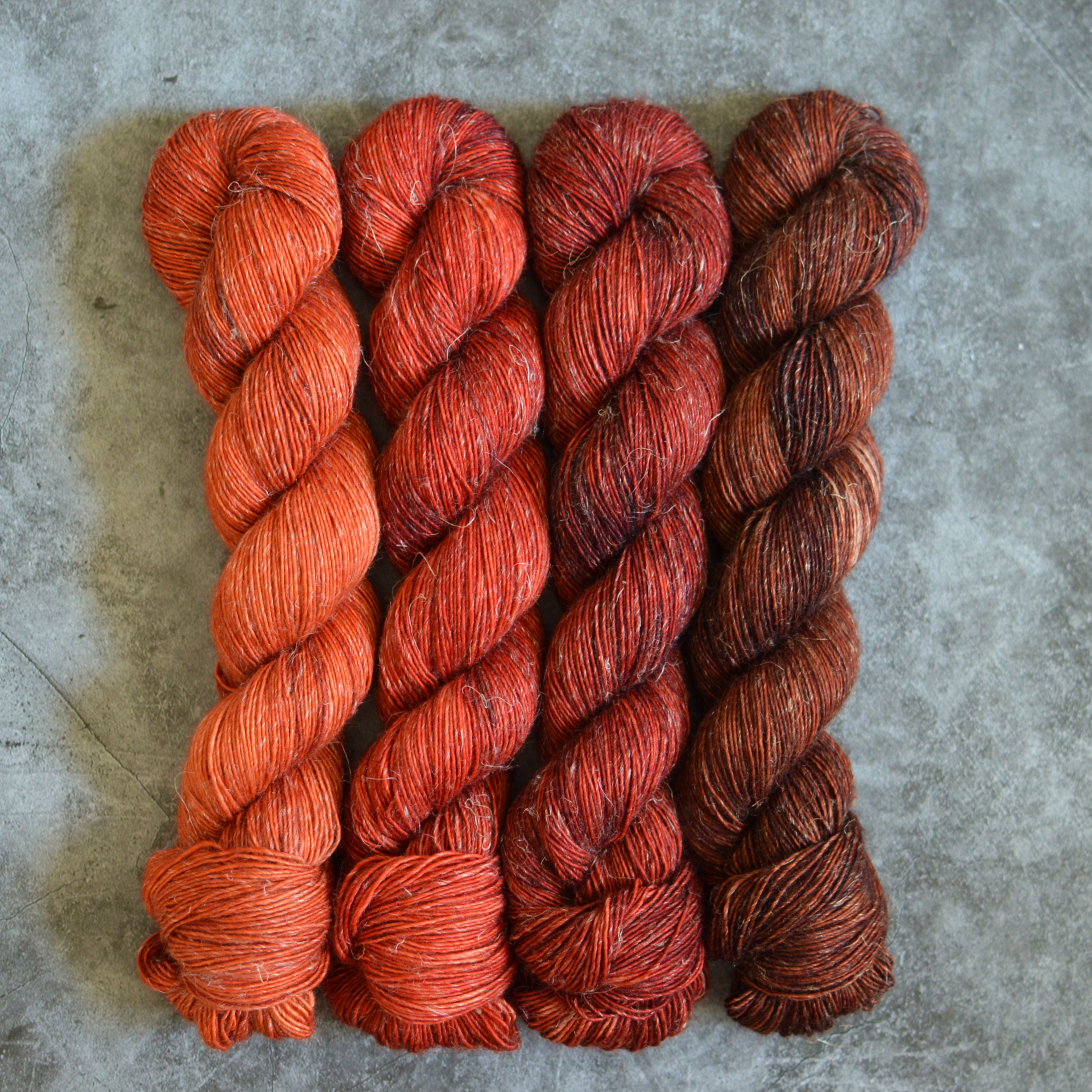 Fade set - Chestnut - merino linen
