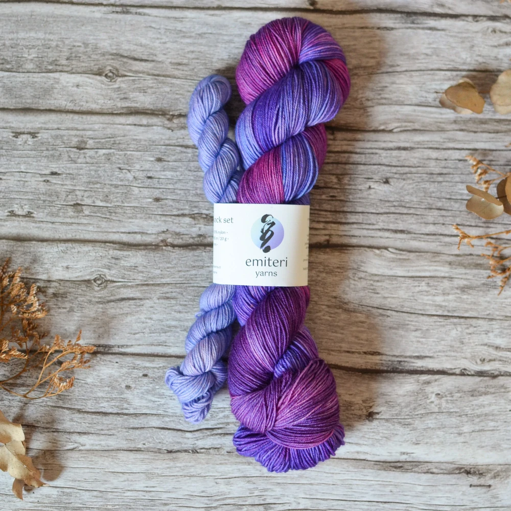 Platinum Sock Set - Electric Orchid