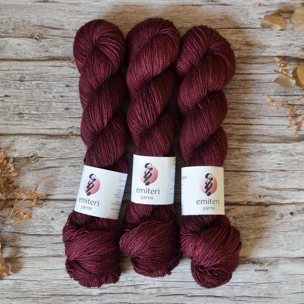 Merino Singles - Dark Bordeaux