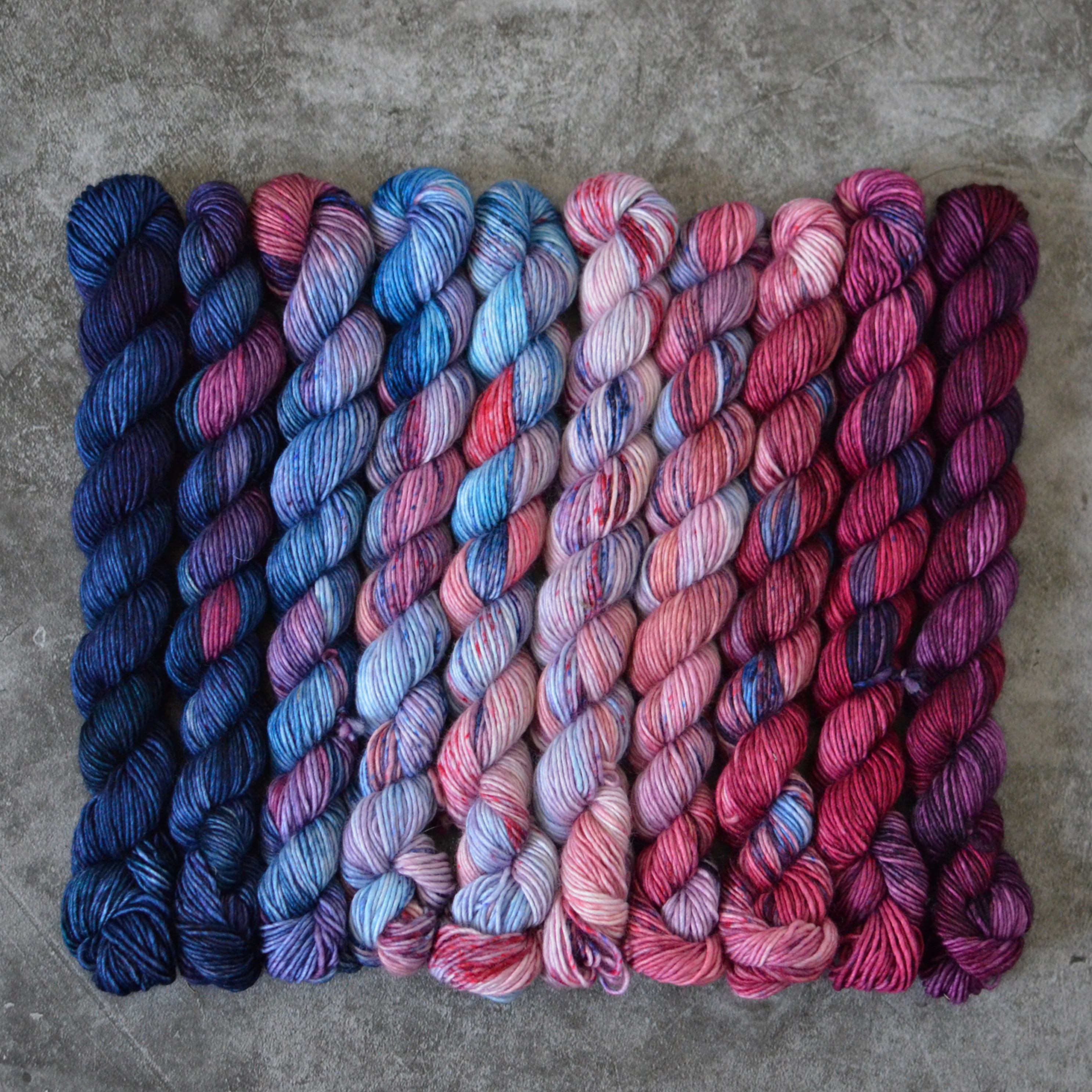 Fade set - Winter set - merino singles minis