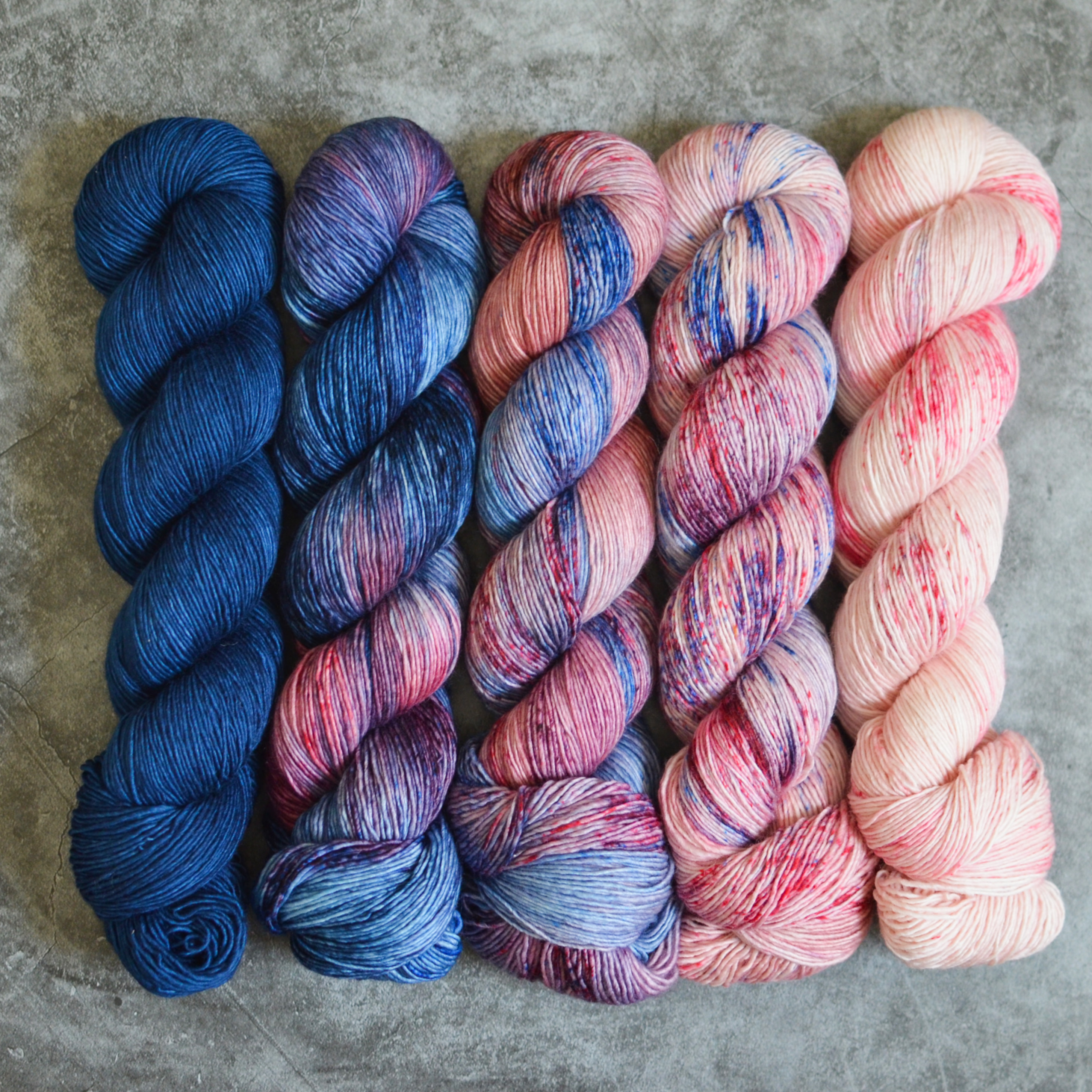 Fade set - Winter Tale - merino singles
