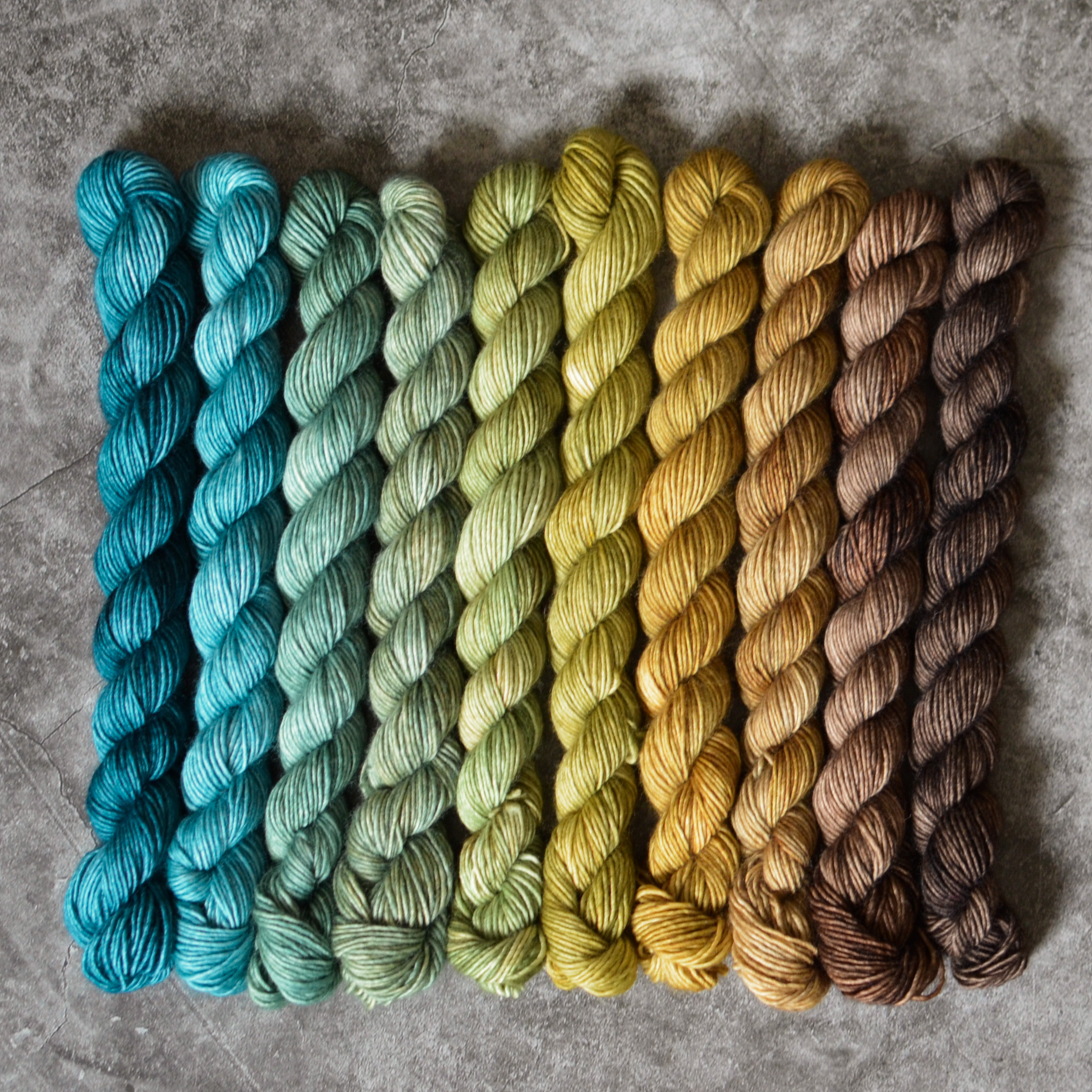 Fade set - Gaia Mother Earth - merino singles minis