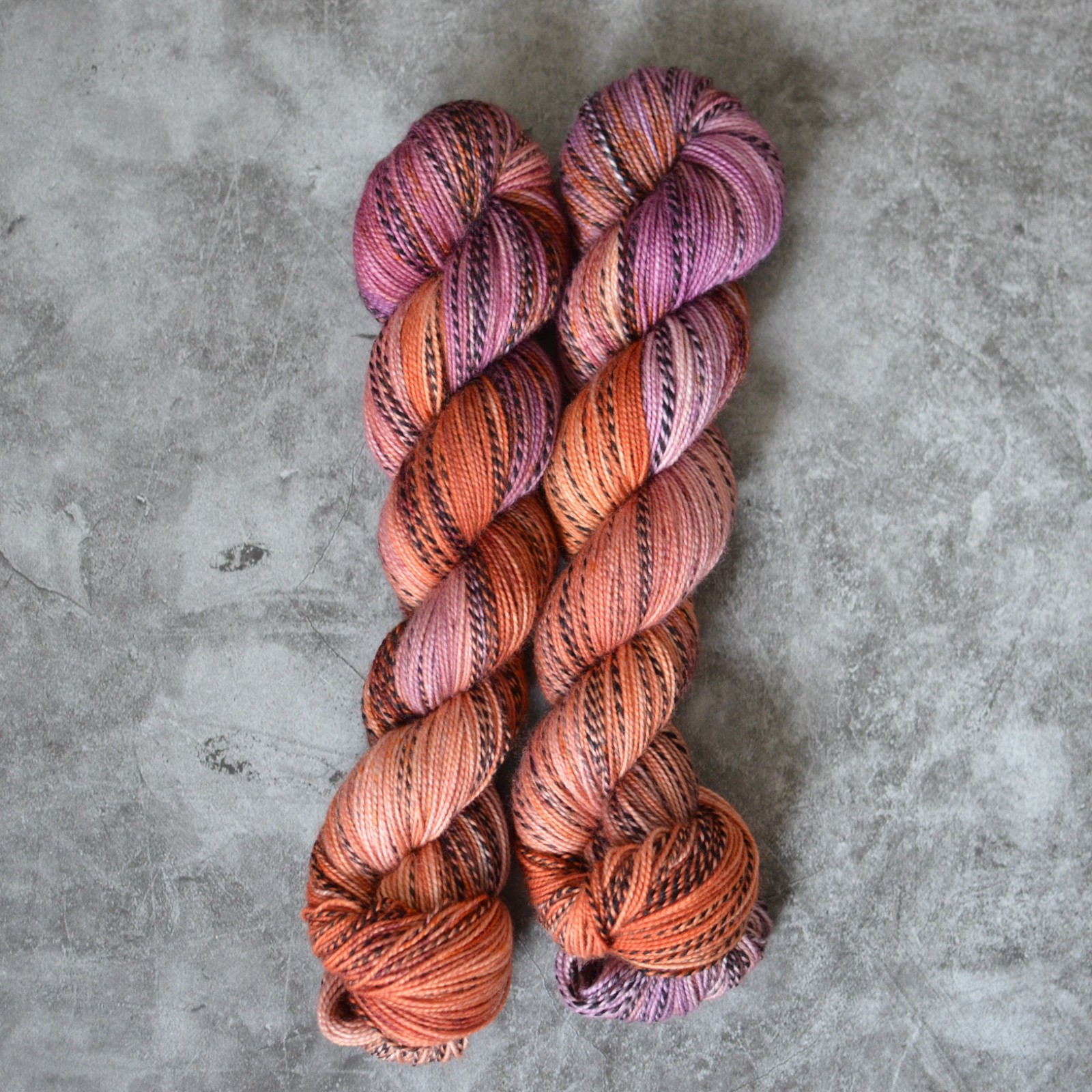 Zebra Sock - Kaolin Rose