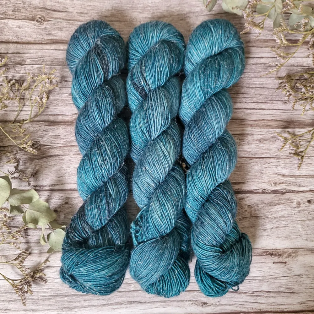 Merino Linen singles - Teal