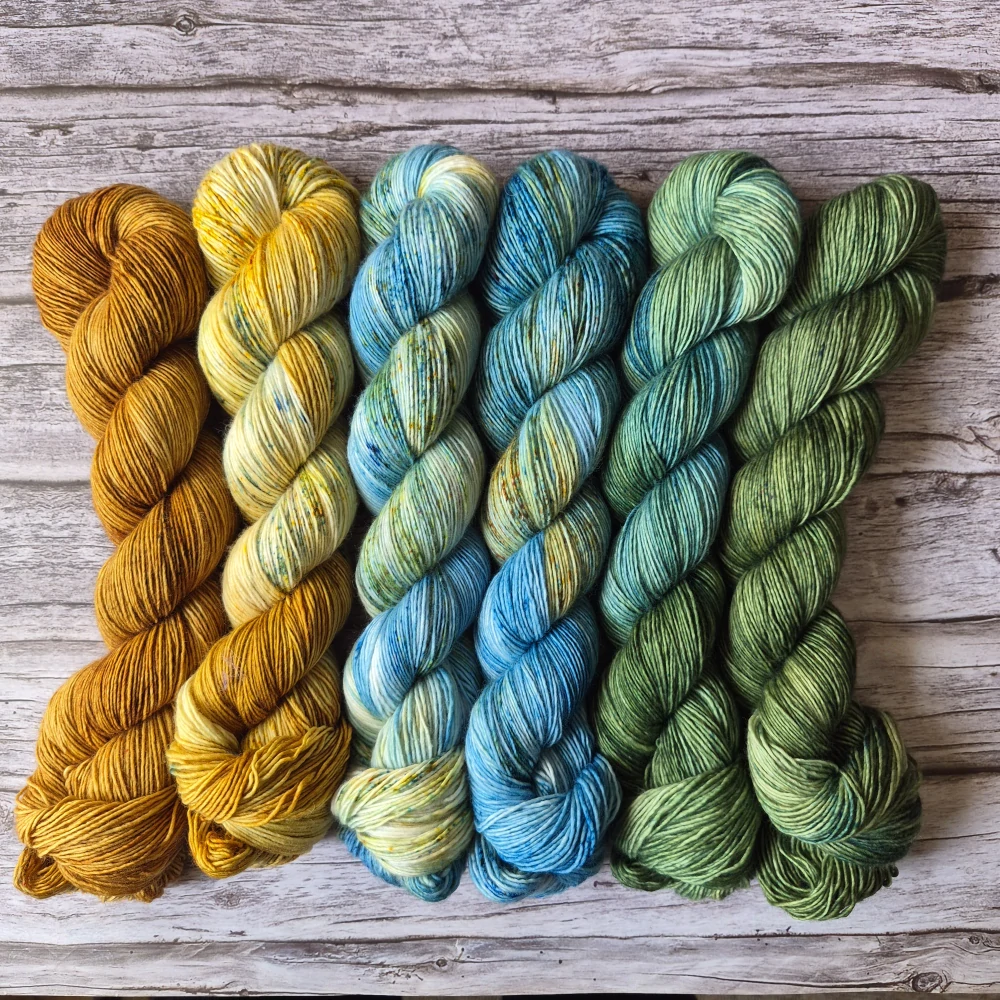Fade set - Golden Sands - merino singles