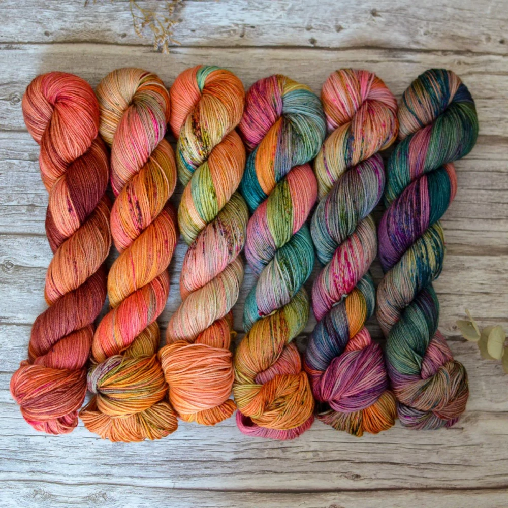 Fade set - Gardens of Babylon - merino fingering