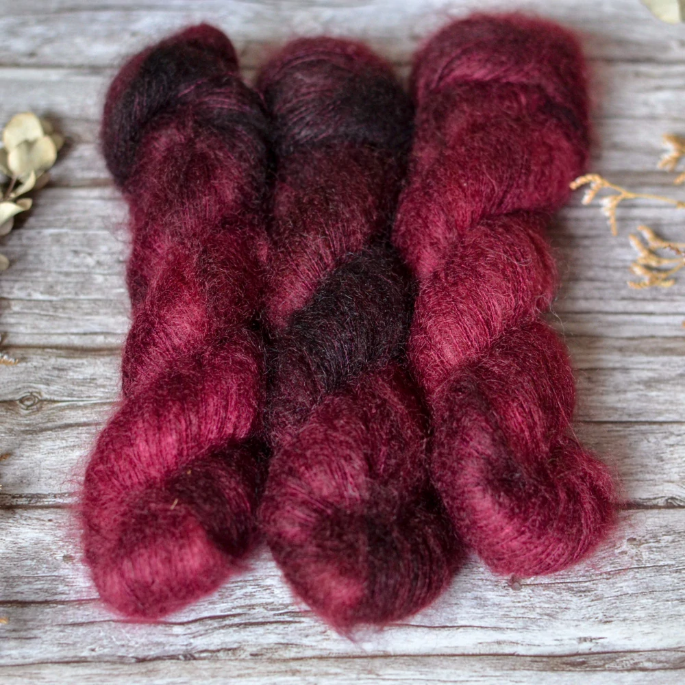 Mohair Silk - Dark Peony