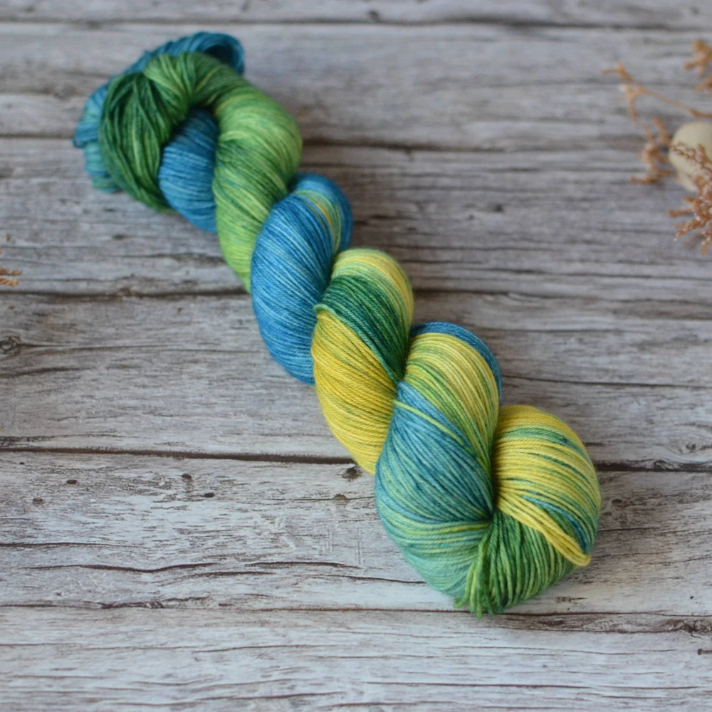 Platinum Sock - Peacock Feather