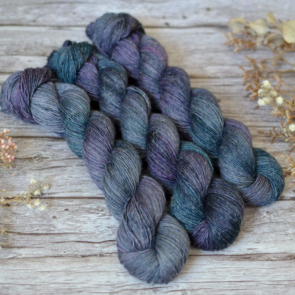 Merino Linen singles - Stormcloud