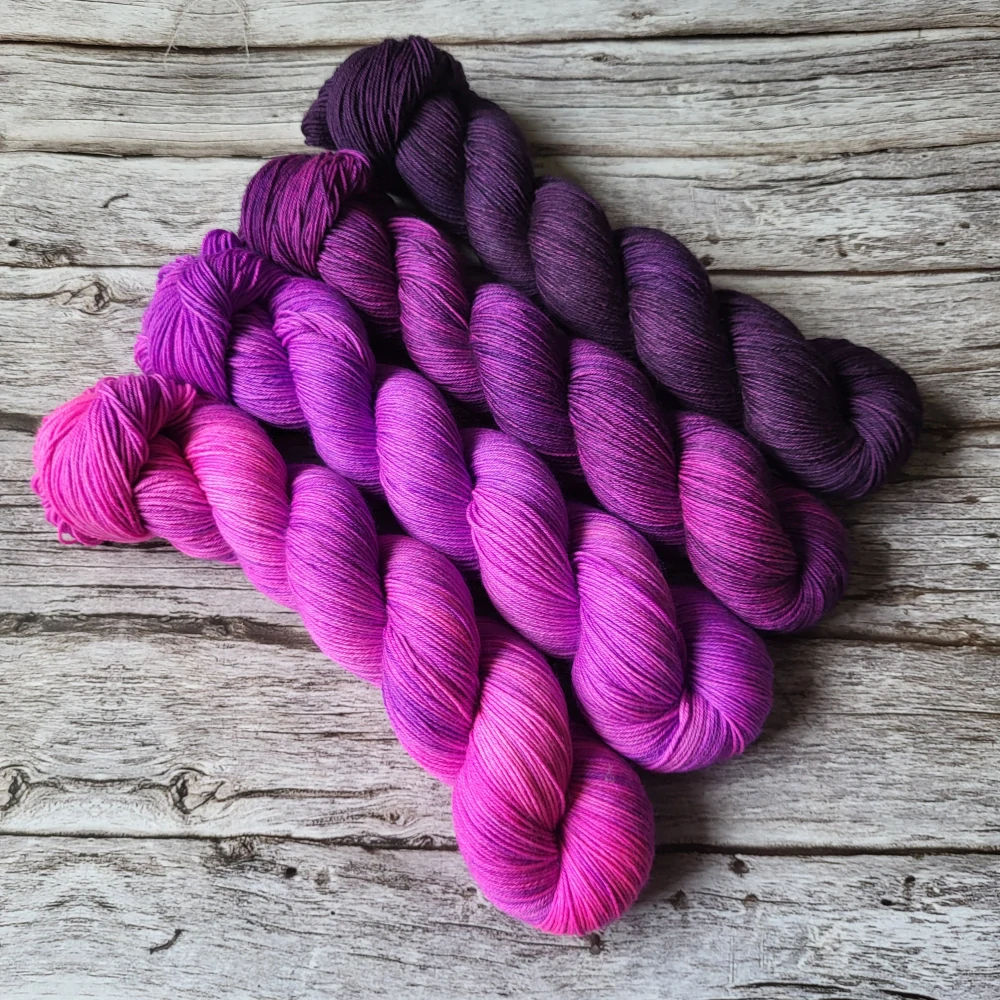 Fade set - Purple Rain - Platinum sock