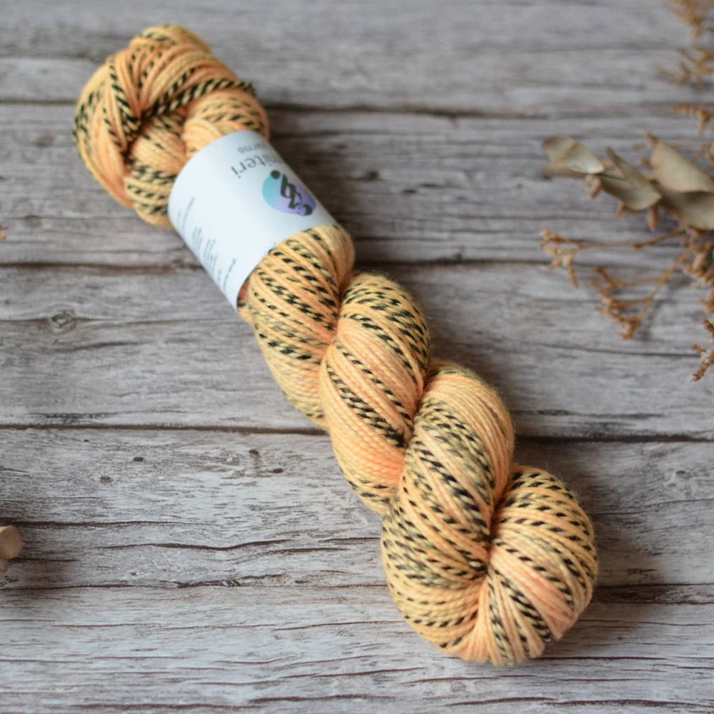 Zebra Sock DK - Papaya Pop