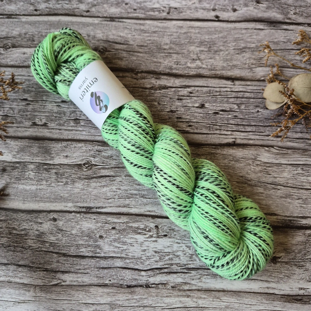 Zebra Sock - Mint Glow