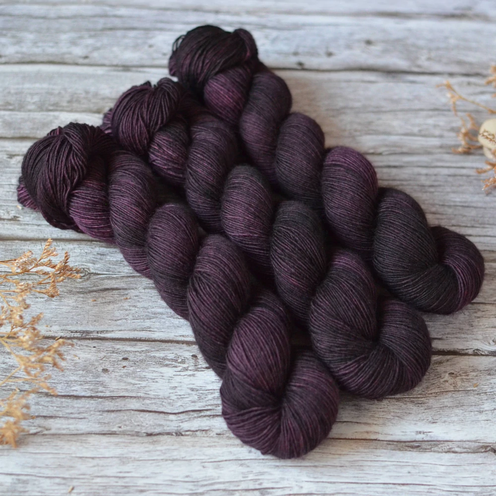 Merino singles - Aubergine