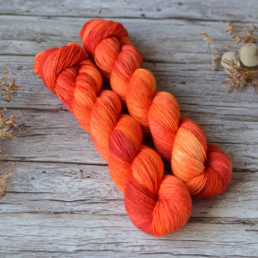 Merino singles - Neon Marigold