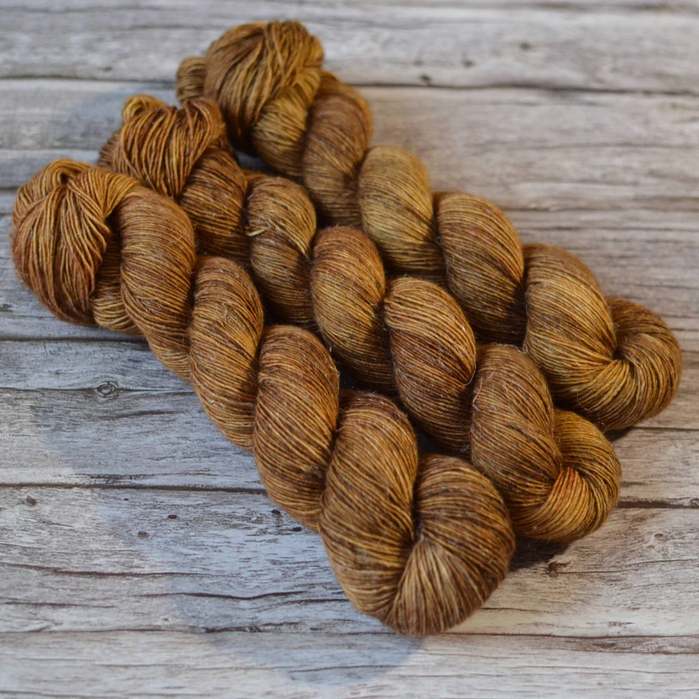 Merino Linen singles - Cognac