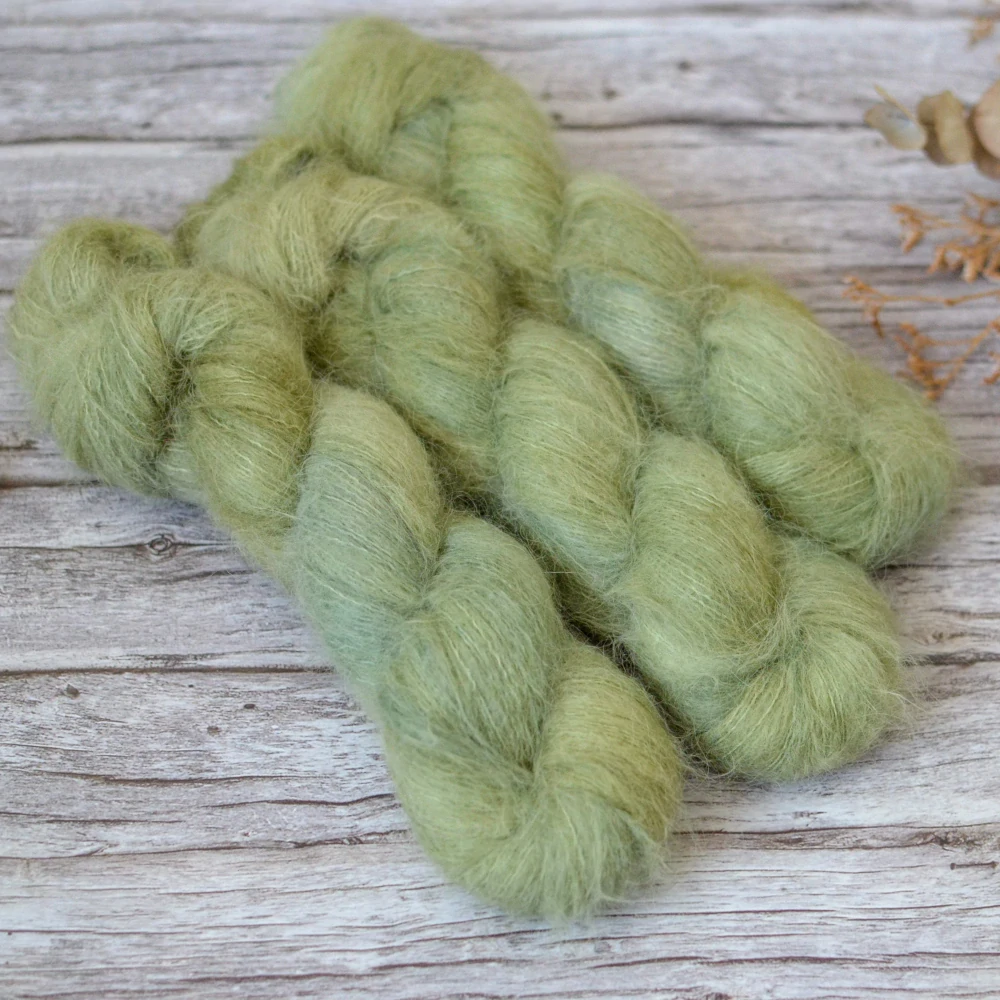 Brushed Suri - Olive Haze