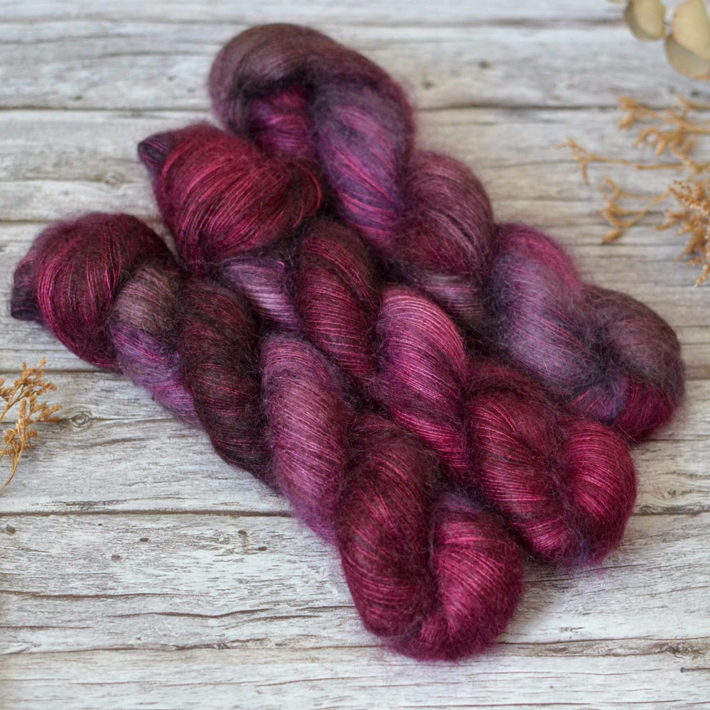 Mohair Silk - Garnet Bloom
