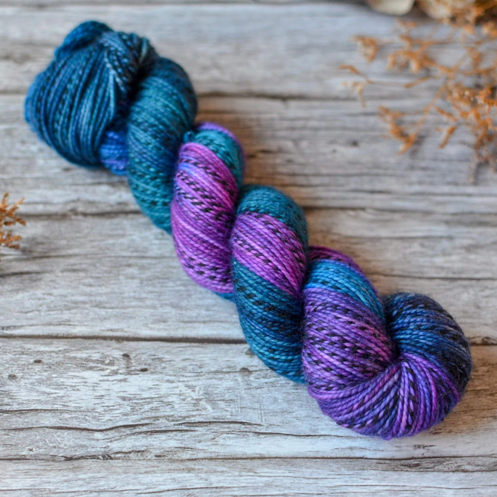 Zebra Sock DK - Peacock Pride