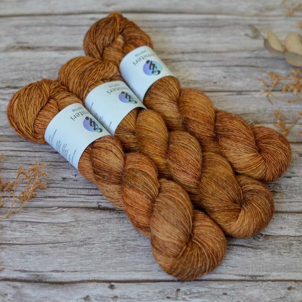 Merino Linen singles - Cognac