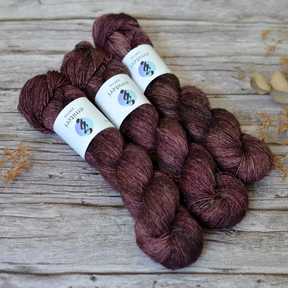 Merino Linen singles - Mahagony