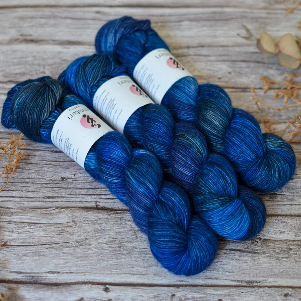 Merino singles - Saphire Ink