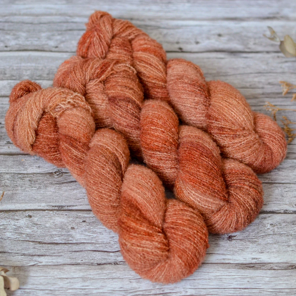 Merino fine bouclé - Terracotta