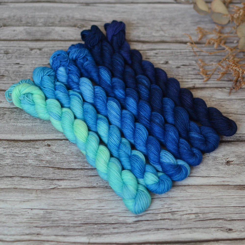 Fade set - Vibrant City - modrá - platinum sock minis