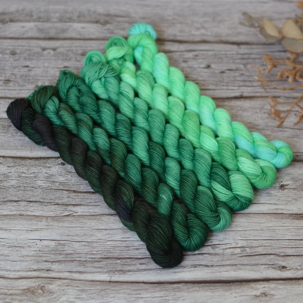 Fade set - Vibrant City - zelená - platinum sock minis
