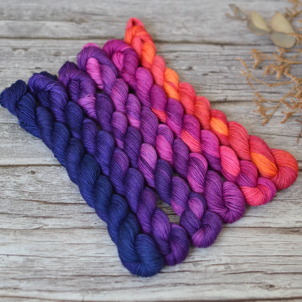 Fade set - Vibrant City - fialová - platinum sock minis
