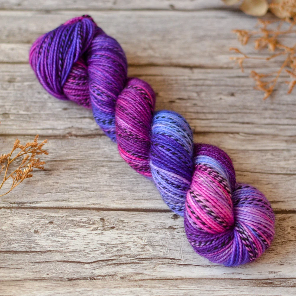 Zebra Sock DK - Electric Orchid