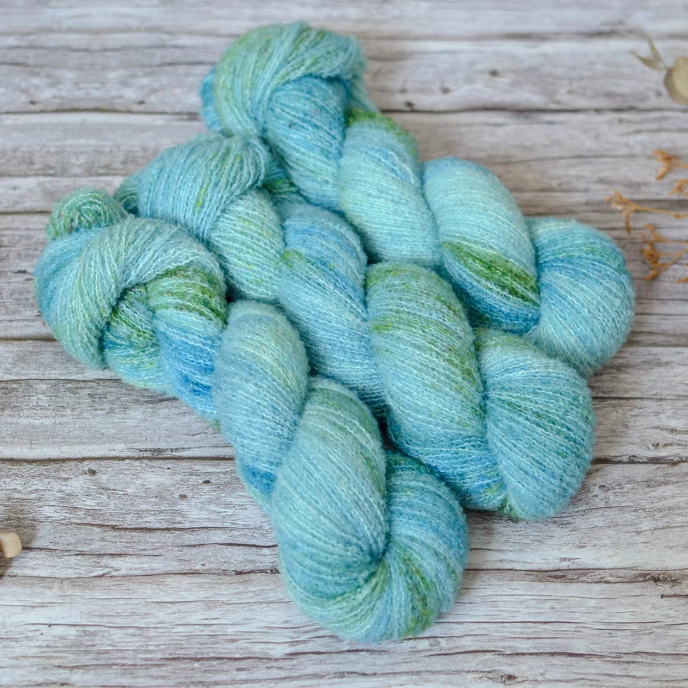 Merino fine bouclé - Garden Pond