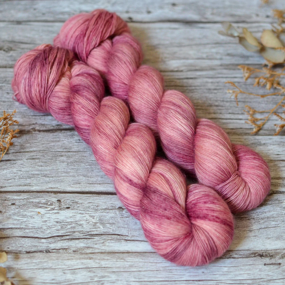 Merino Singles Lace - Blush Heather