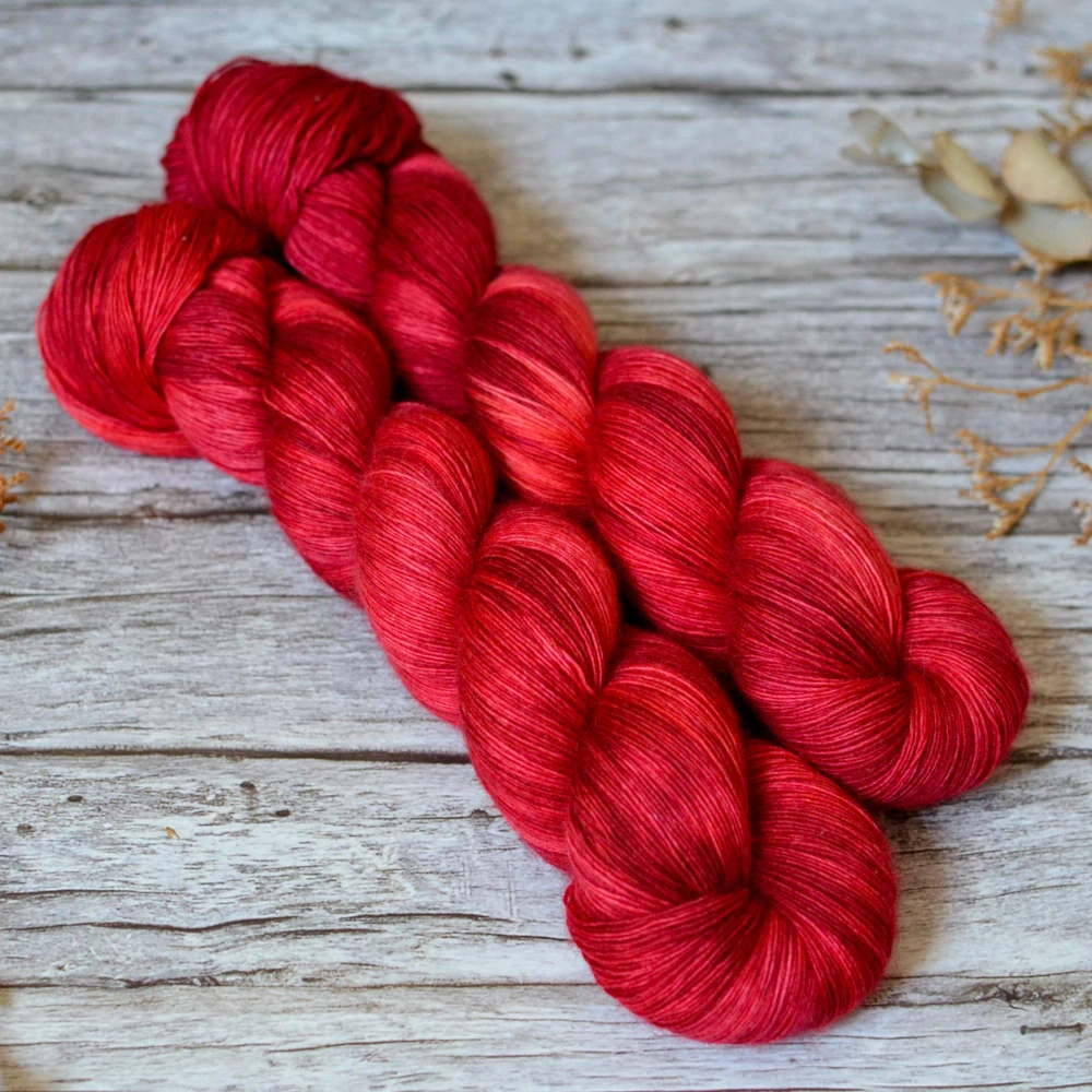 Merino Singles Lace - Sanguine