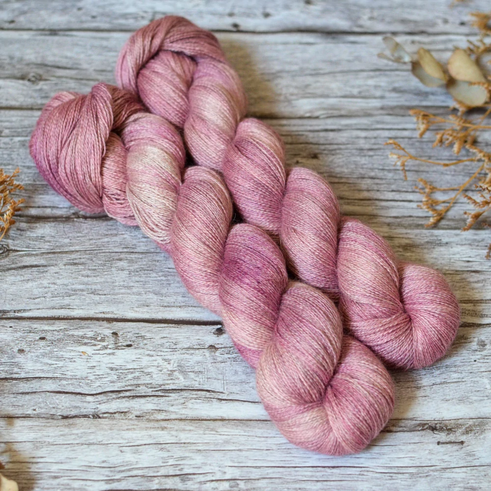 Misty Alpaca Lace - Blush Heather