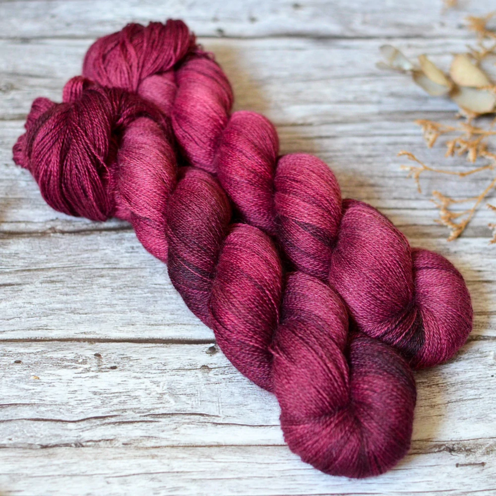 Misty Alpaca Lace - Dark Peony