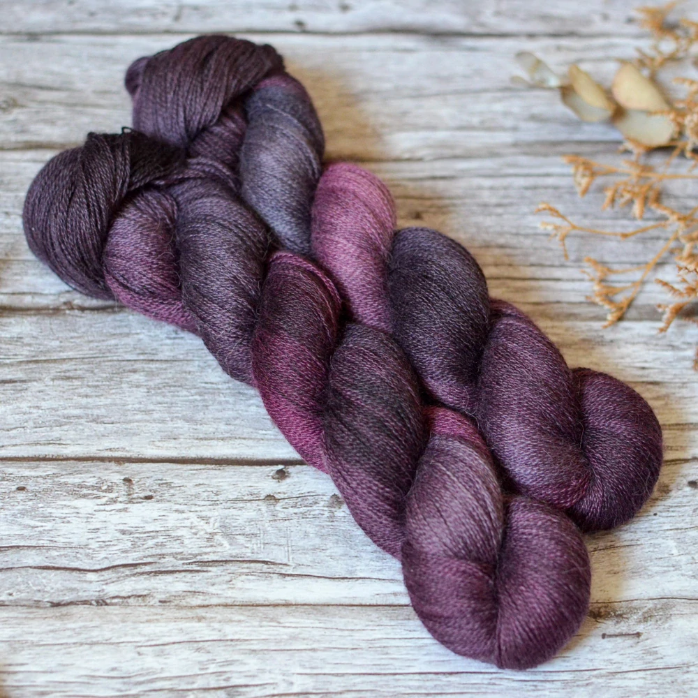 Misty Alpaca Lace - Black Dahlia