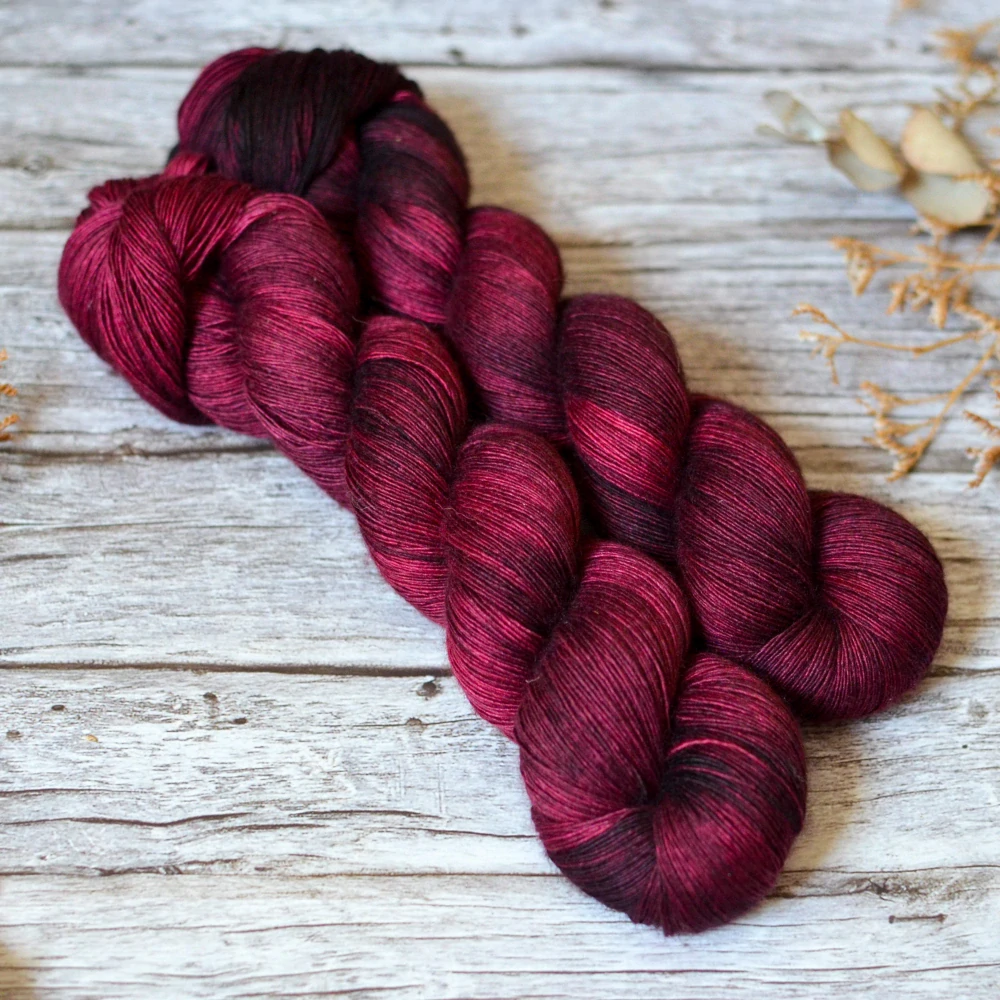 Yak Singles Lace - Dark Peony