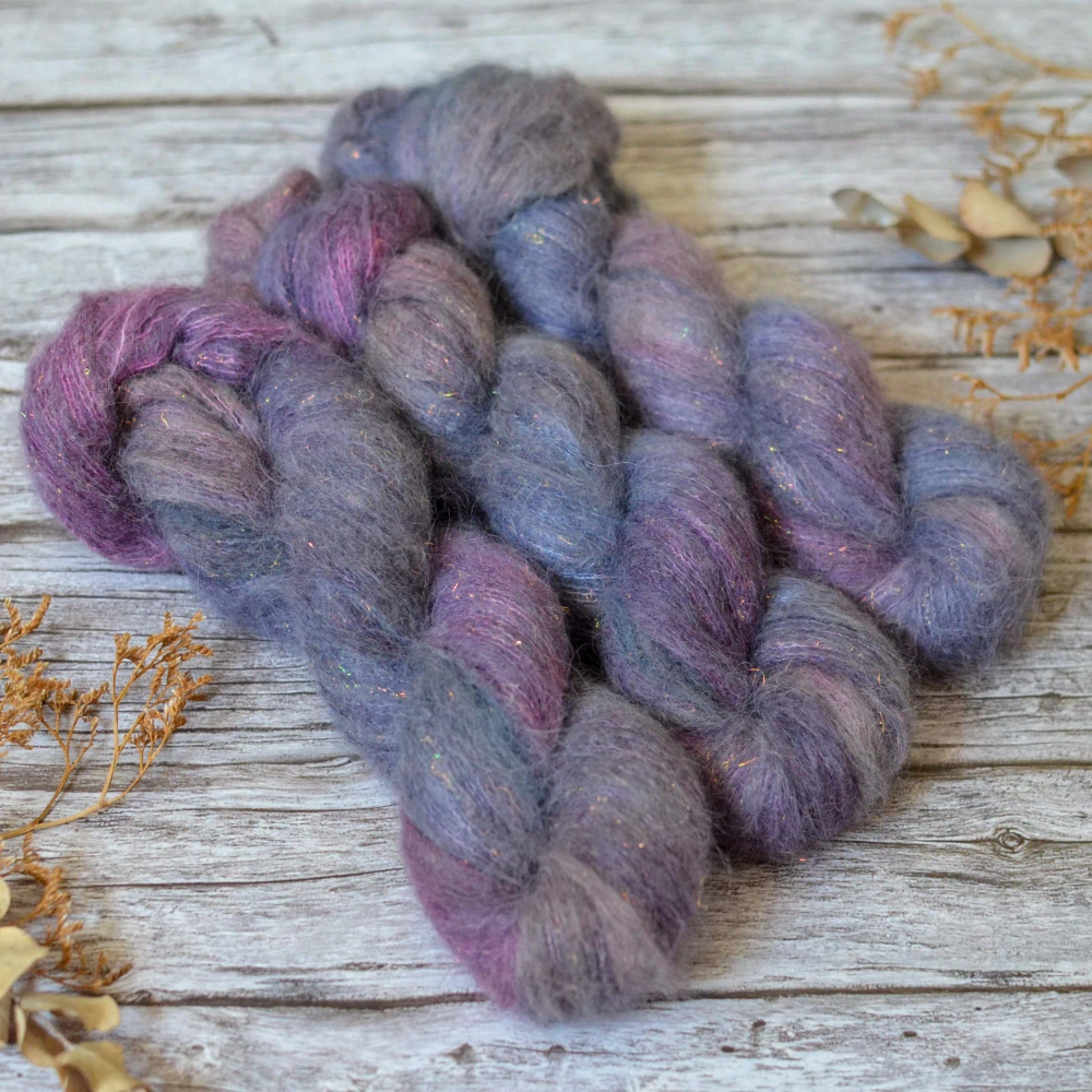 Mermaid Suri Silk - Heather Storm